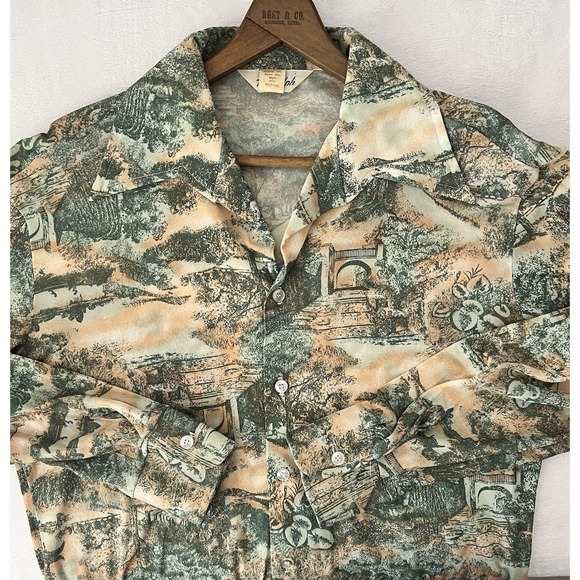 Randolph Duke Other - VTG 70s Randolph Disco Shirt Sz Medium Plants Trees Novelty Mens